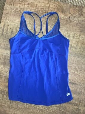 alo yoga womens medium Royal Blue Strappy Active Tank